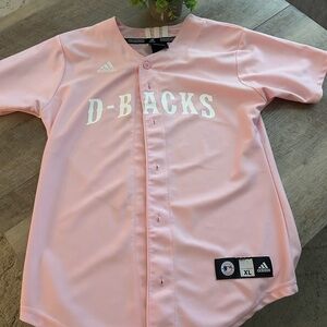 Adidas Kids Pink D-Backs Jersey